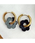 Boucles d'oreilles Velluto noires