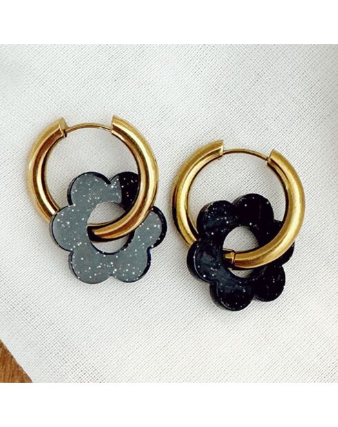 Boucles d'oreilles Velluto noires