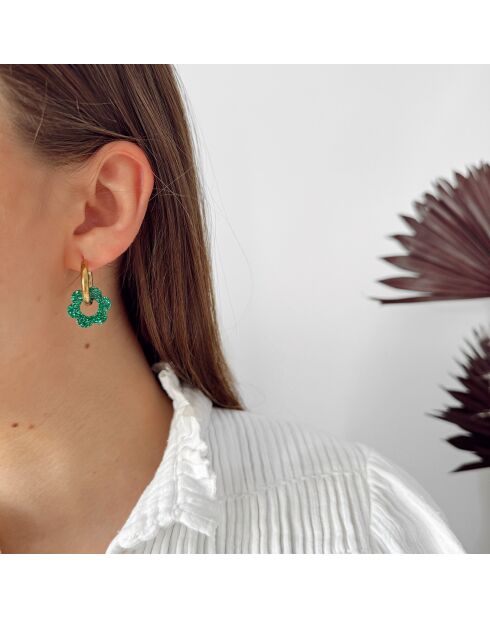 Boucles d'oreilles Velluto vertes