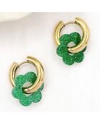 Boucles d'oreilles Velluto vertes