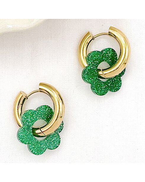 Boucles d'oreilles Velluto vertes