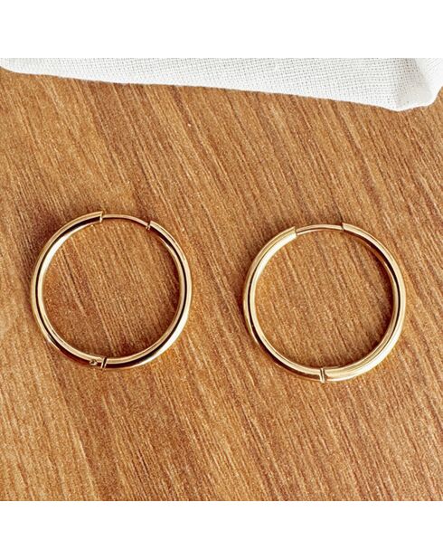 Boucles d'oreilles petites Indira dorées