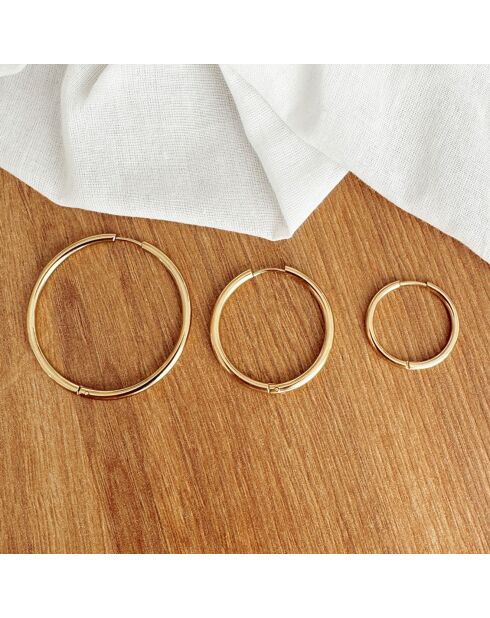 Boucles d'oreilles petites Indira dorées