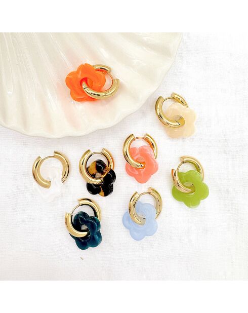 Boucles d'oreilles Haze vertes