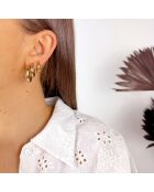 Boucles d'oreilles Haze blanches