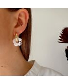 Boucles d'oreilles Haze blanches