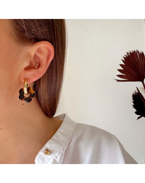 Boucles d'oreilles Haze léopard
