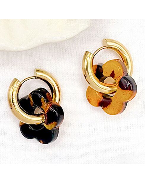 Boucles d'oreilles Haze léopard