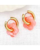 Boucles d'oreilles Haze roses