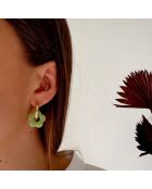 Boucles d'oreilles Haze vertes