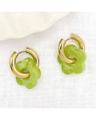 Boucles d'oreilles Haze vertes