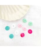 Boucles d'oreilles Lone blanches