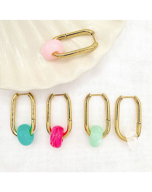 Boucles d'oreilles Lone roses