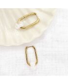 Boucles d'oreilles Lone blanches