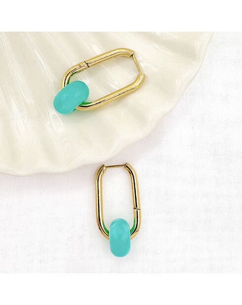 Boucles d'oreilles Lone bleues