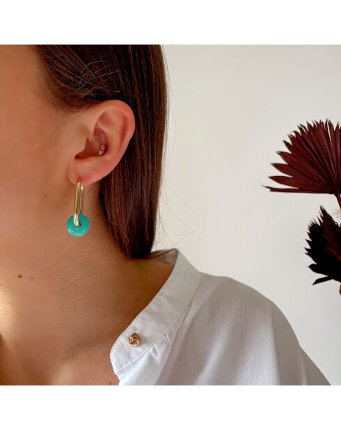 Boucles d'oreilles Lone bleues