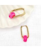 Boucles d'oreilles Lone fuschia
