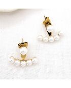 Boucles d'oreilles Camille dorées