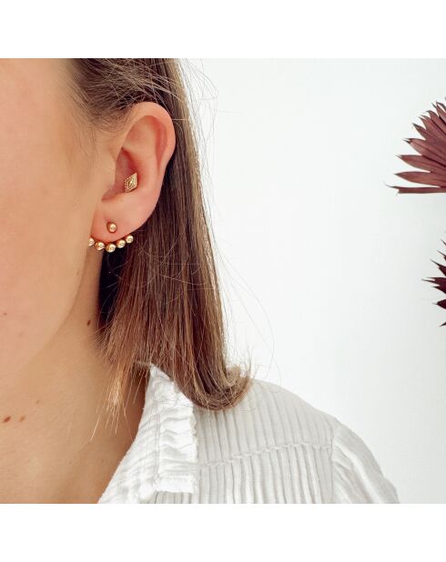 Boucles d'oreilles Lampone dorées