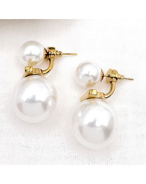Boucles d'oreilles Iris dorées