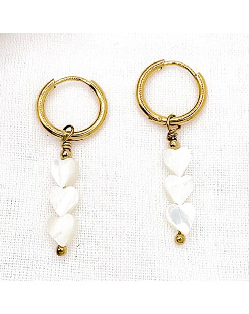 Boucles d'oreilles Olivia dorées