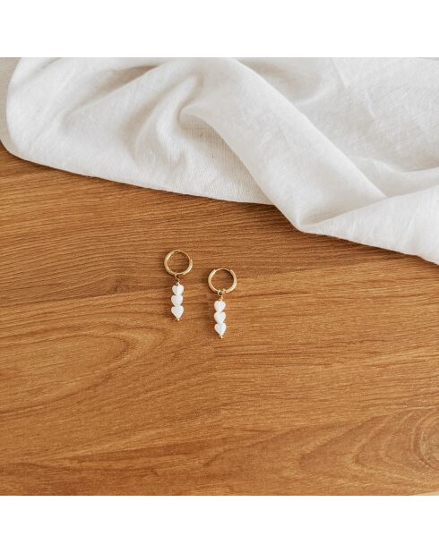 Boucles d'oreilles Olivia dorées