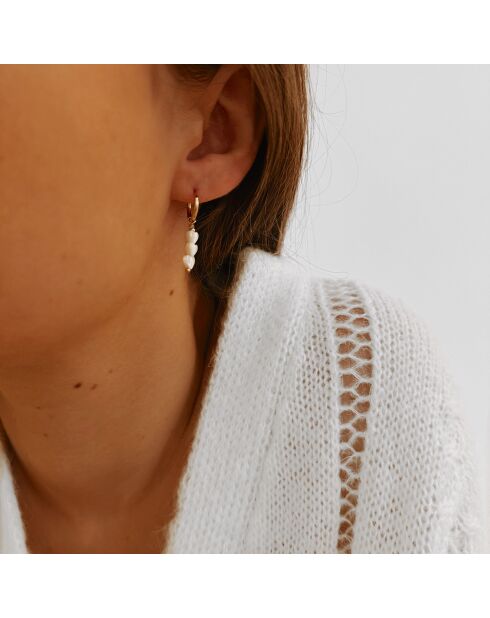 Boucles d'oreilles Olivia dorées