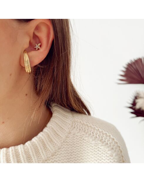 Boucles d'oreilles Luna dorées