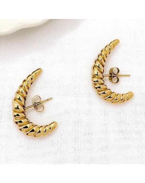 Boucles d'oreilles Julia dorées