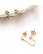 Boucles d'oreilles Juliette dorées