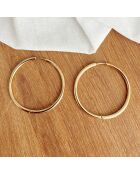 Boucles d'oreilles grandes Indira dorées