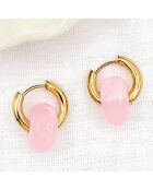 Boucles d'oreilles Hour roses