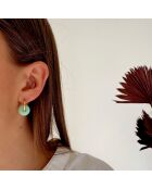 Boucles d'oreilles Hour vertes