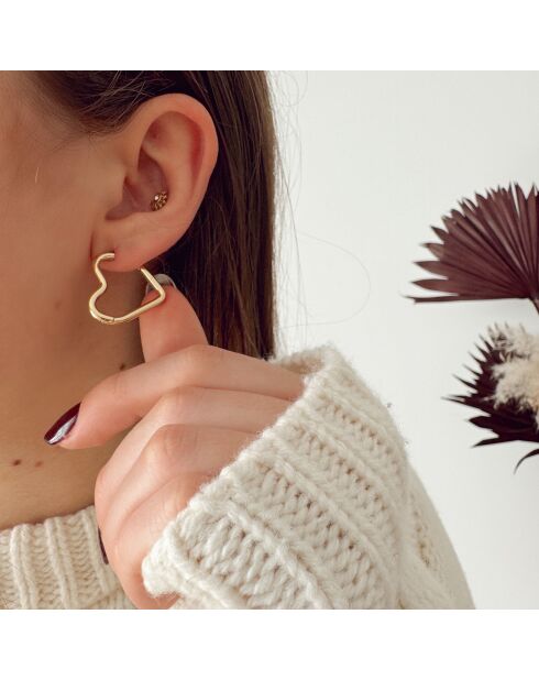 Boucles d'oreilles Melina dorées