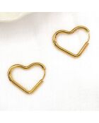 Boucles d'oreilles Melina dorées