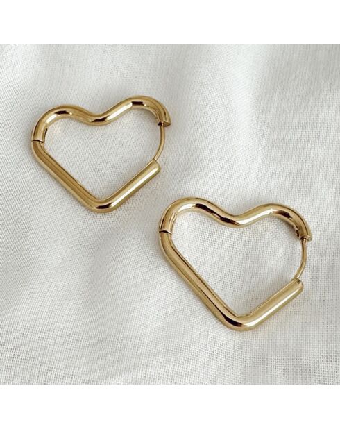 Boucles d'oreilles Melina dorées