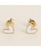 Boucles d'oreilles Neroli blanches