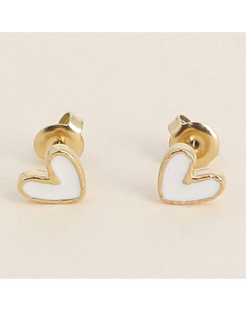 Boucles d'oreilles Neroli blanches