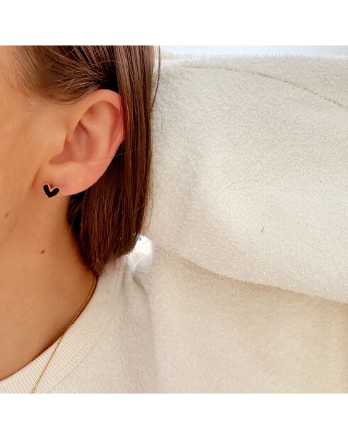 Boucles d'oreilles Neroli noires