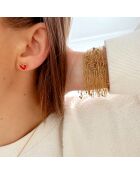 Boucles d'oreilles Neroli rouges
