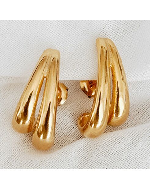 Boucles d'oreilles Elettra dorées
