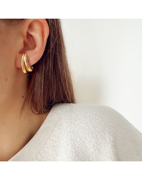 Boucles d'oreilles Elettra dorées