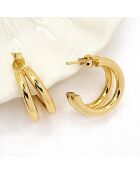 Boucles d'oreilles Gelato dorées