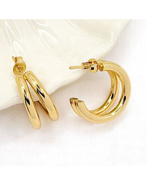 Boucles d'oreilles Gelato dorées