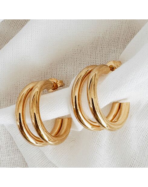 Boucles d'oreilles Gelato dorées