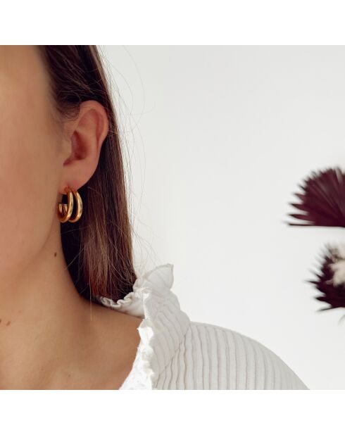 Boucles d'oreilles Gelato dorées
