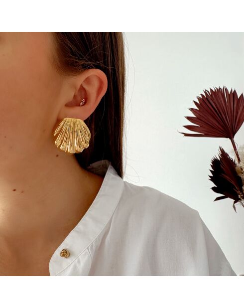 Boucles d'oreilles Eira dorées
