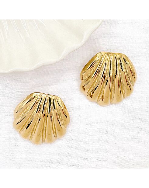 Boucles d'oreilles Eira dorées