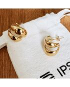 Boucles d'oreilles Mira dorées