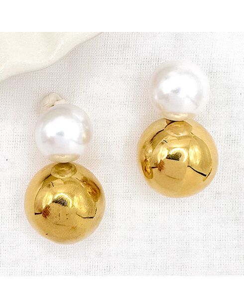 Boucles d'oreilles Nerine dorées